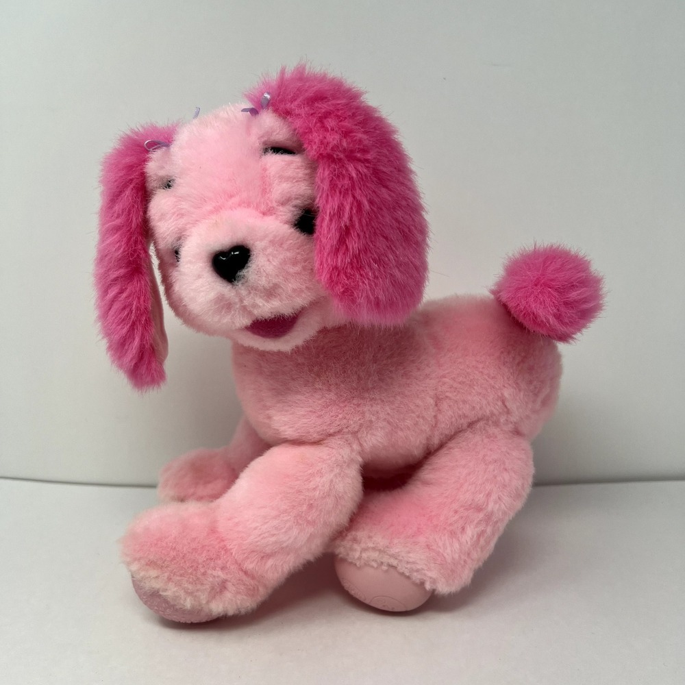 Barbie Pink Fashion Puppy Talking Dog Interactive Stuffed Animal Toy Gift‎